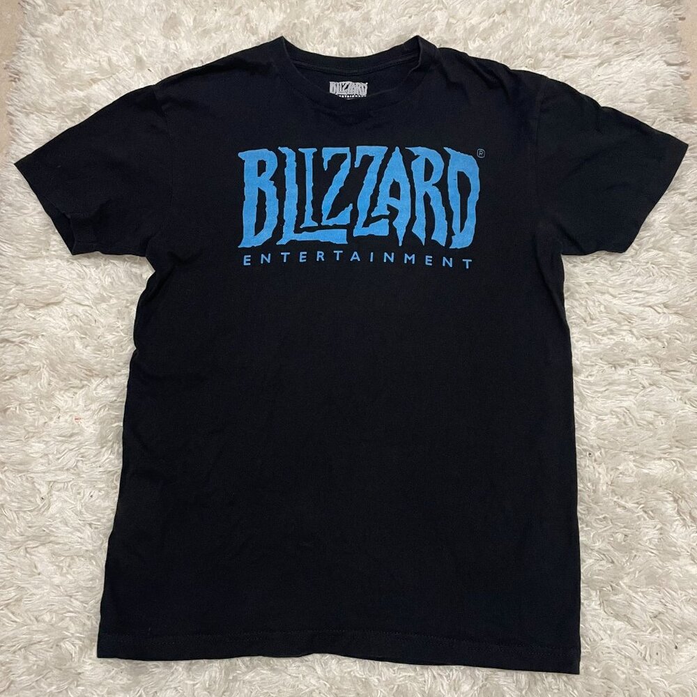 BLIZZARD Entertainment Mens Small Graphic Black Short Sleeve Tshirt